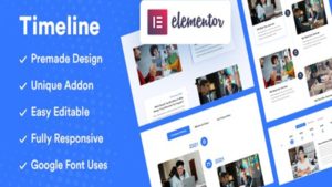 Chronologie WordPress Module complémentaire Elementor Timeline