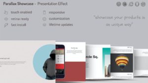 Présentez vos produits Parallax Showcase Effects